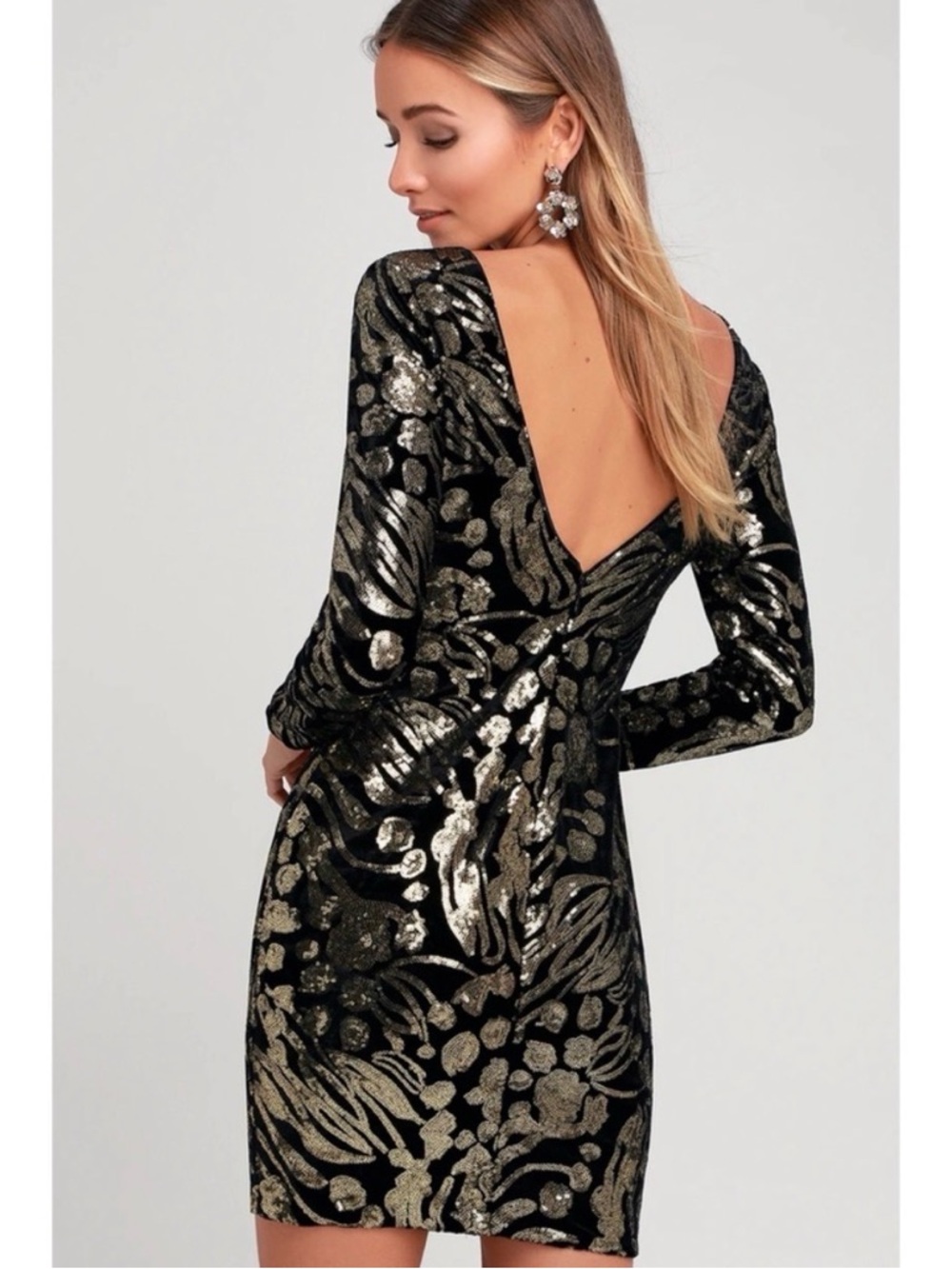 Dress the Population Lola sequin mini dress, size M - Picture 2 of 9